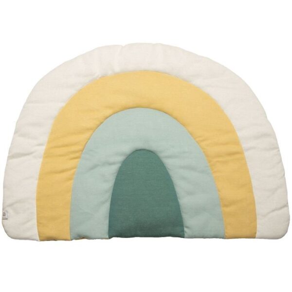 Sebra Strikket Legemadras - Regnbue - 130x85 - Dusty Green