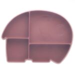 Sebra Tallerken m. Låg - Silikone - Fanto - Vintage Rose