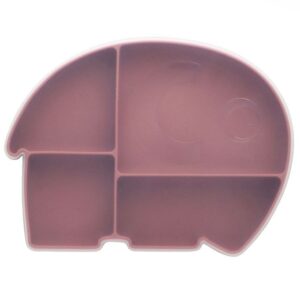 Sebra Tallerken m. Låg - Silikone - Fanto - Vintage Rose