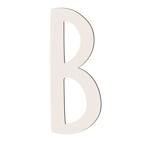 Sebra Træbogstaver - B - Birchbark Beige