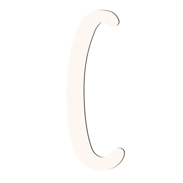 Sebra Træbogstaver - C - Birchbark Beige