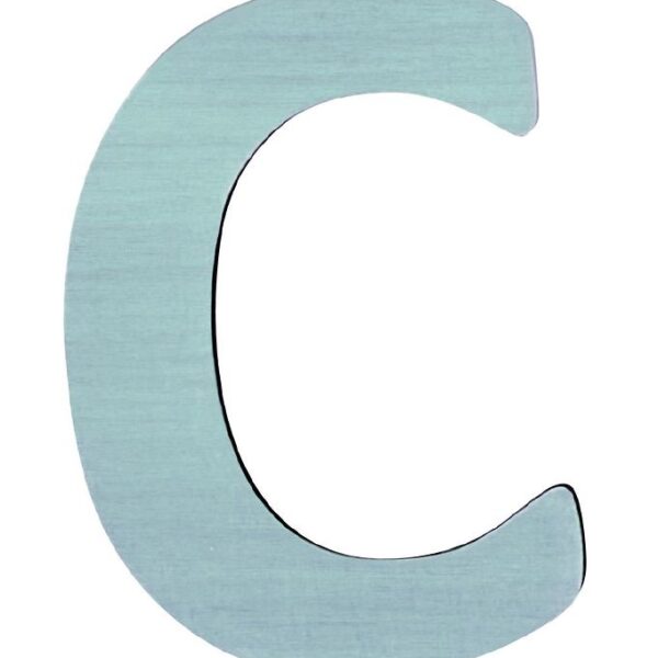 Sebra Træbogstaver - C - Pastel Dreng