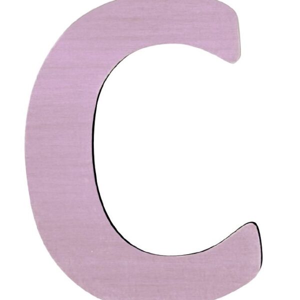 Sebra Træbogstaver - C - Pastel Pige