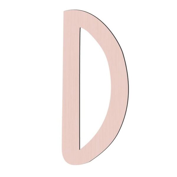 Sebra Træbogstaver - D - Birchbark Beige
