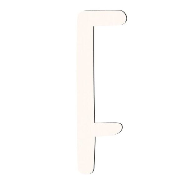 Sebra Træbogstaver - F - Birchbark Beige