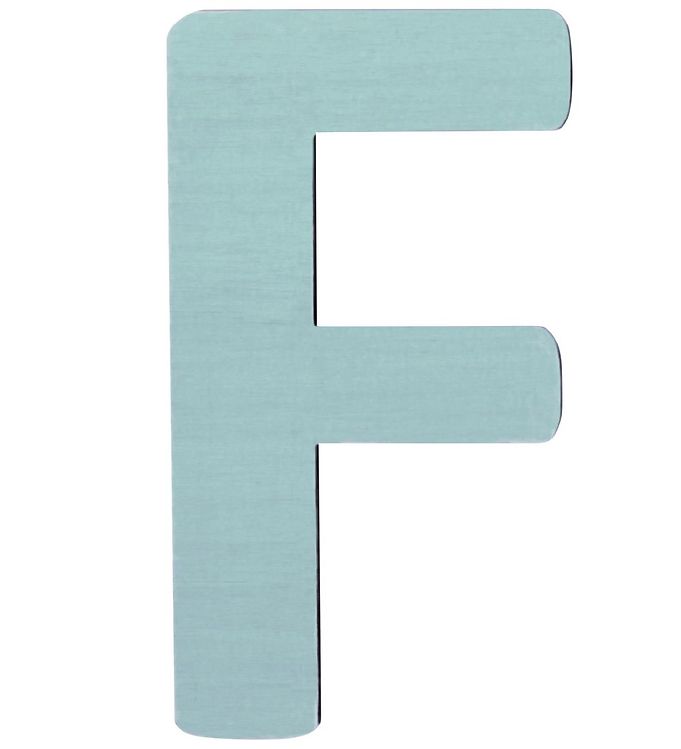 Sebra Træbogstaver - F - Pastel Dreng