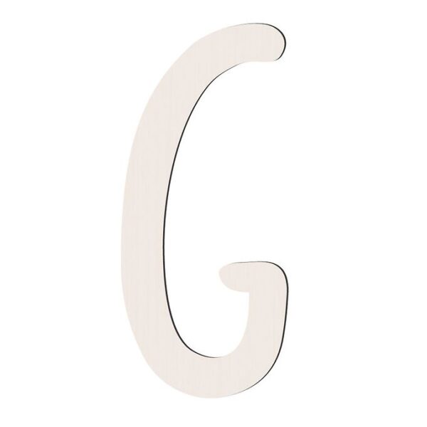 Sebra Træbogstaver - G - Birchbark Beige