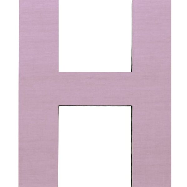 Sebra Træbogstaver - H - Pastel Pige
