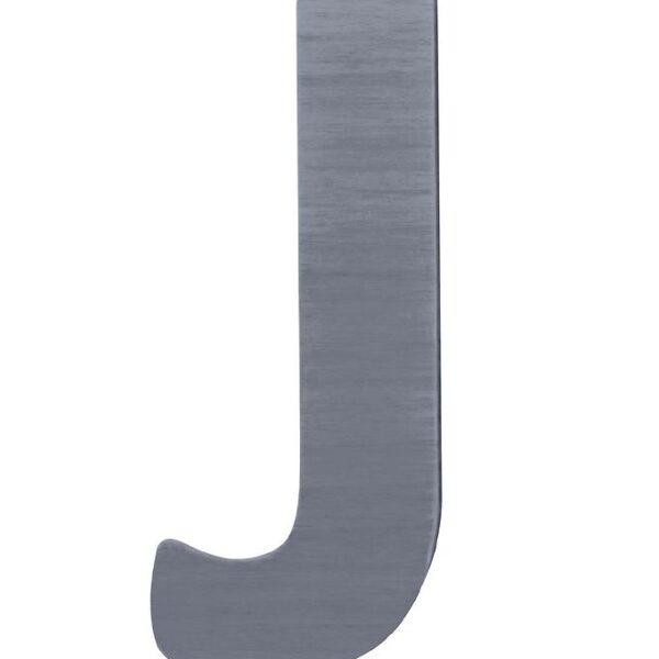 Sebra Træbogstaver - J - Grå