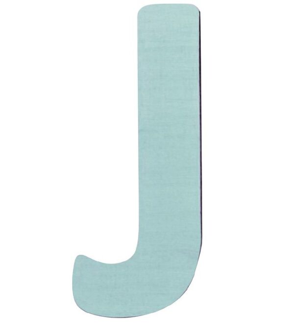 Sebra Træbogstaver - J - Pastel Dreng