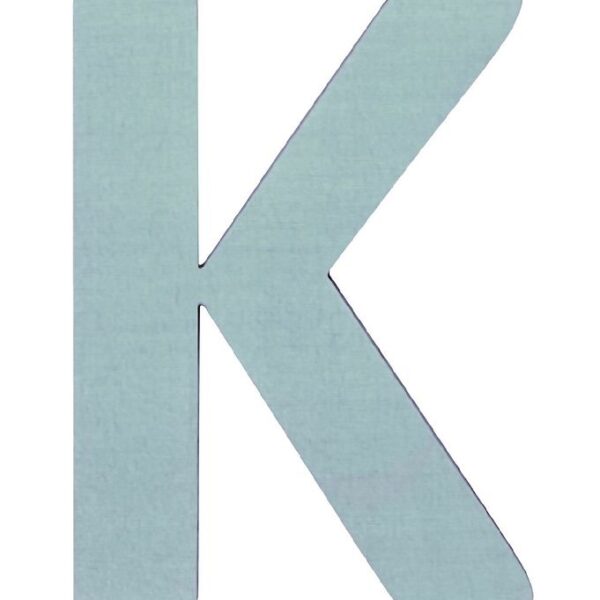Sebra Træbogstaver - K - Pastel Dreng