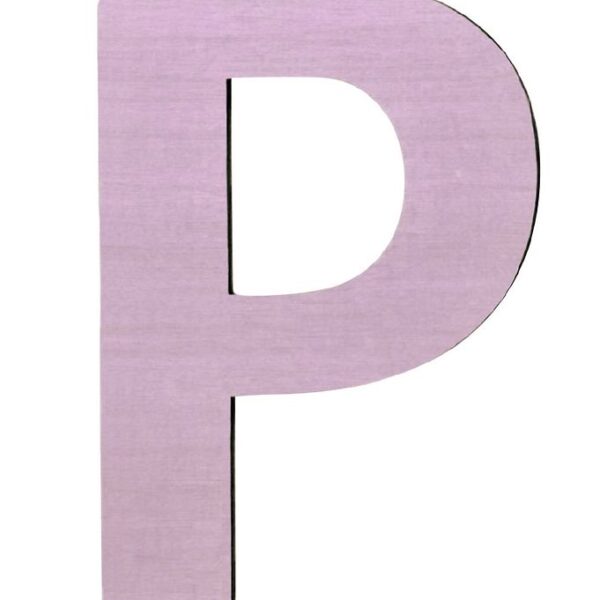 Sebra Træbogstaver - P - Pastel Pige