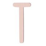 Sebra Træbogstaver - T - Birchbark Beige