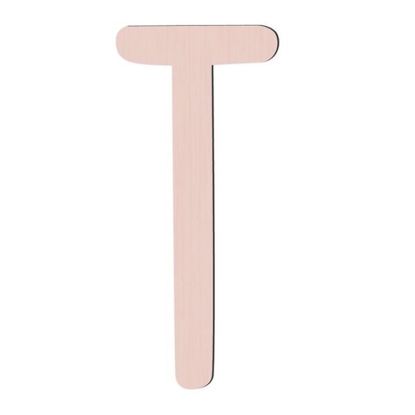 Sebra Træbogstaver - T - Birchbark Beige