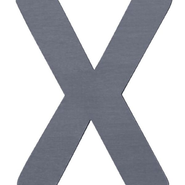 Sebra Træbogstaver - X - Grå