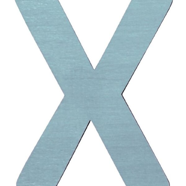 Sebra Træbogstaver - X - Pastel Dreng