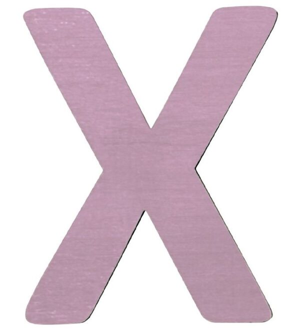 Sebra Træbogstaver - X - Pastel Pige Sebra Træbogstaver - X - Pastel Pige