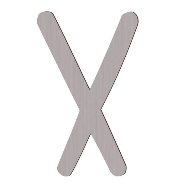 Sebra Træbogstaver - X - Pinecone Brown