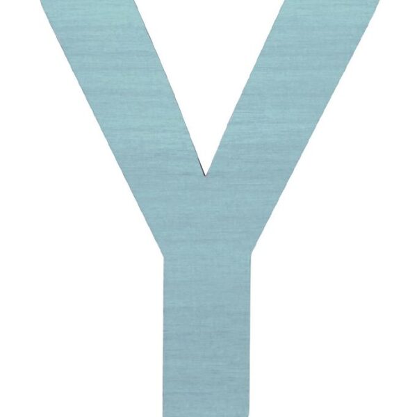 Sebra Træbogstaver - Y - Pastel Dreng