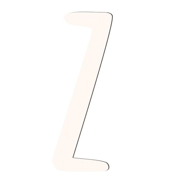 Sebra Træbogstaver - Z - Birchbark Beige