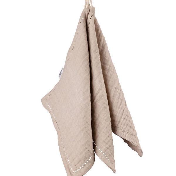 Sebra Vaskeklude - 3-pak - Musselin - Seabreeze Beige