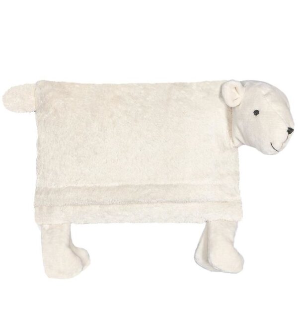 Senger Naturwelt Pude - Stone Pine Bear - 45x30 cm - Hvid