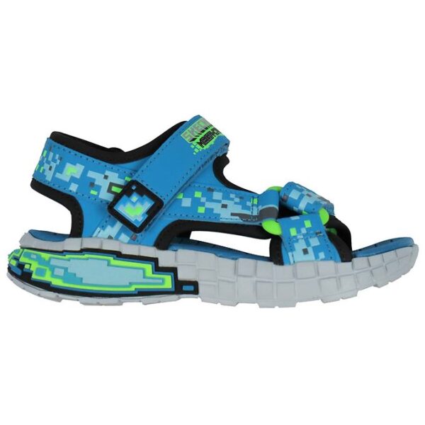 Skechers Sandaler - Mega Splash 4K - Sort/Blå/Grøn