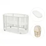 Sleepi inkl. madras, lagen og sengerand - Hvid