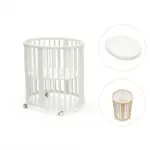 Stokke Sleepi Mini Inkl. Madras, Lagen og Sengerand - White