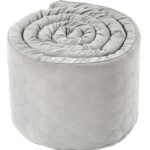 Smallstuff Sengerand - Quilted - Soft Grey