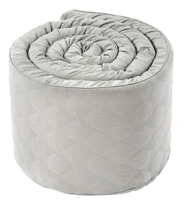 Smallstuff Sengerand - Quilted - Soft Grey