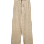 Sofie Schnoor Bukser - LovaSY - Beige m. Hulmønster