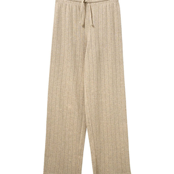 Sofie Schnoor Bukser - LovaSY - Beige m. Hulmønster