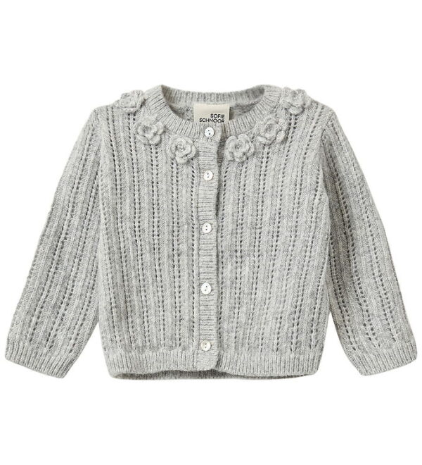 Sofie Schnoor Cardigan - Strik - Hennysb - Grey Melange m. Hulmø