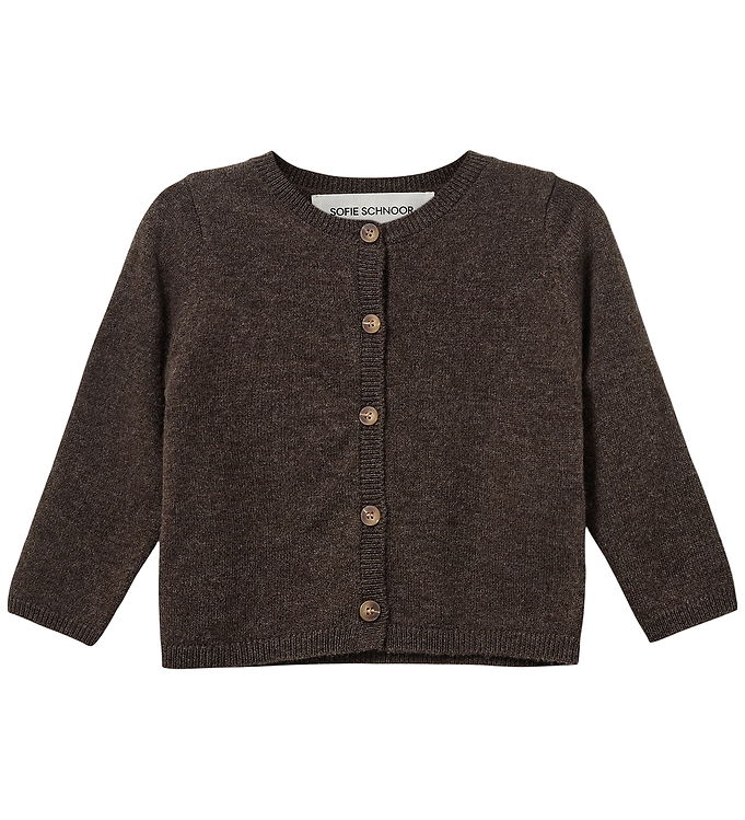Sofie Schnoor Cardigan - Strik - Uld - Cisse - Brown Fudge