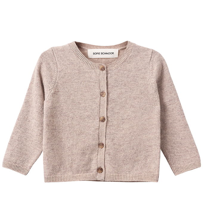 Sofie Schnoor Cardigan - Strik - Uld - Cisse - Brown Melange