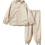 Sofie Schnoor Regntøj - PU - Varask - Sand m. Blomster