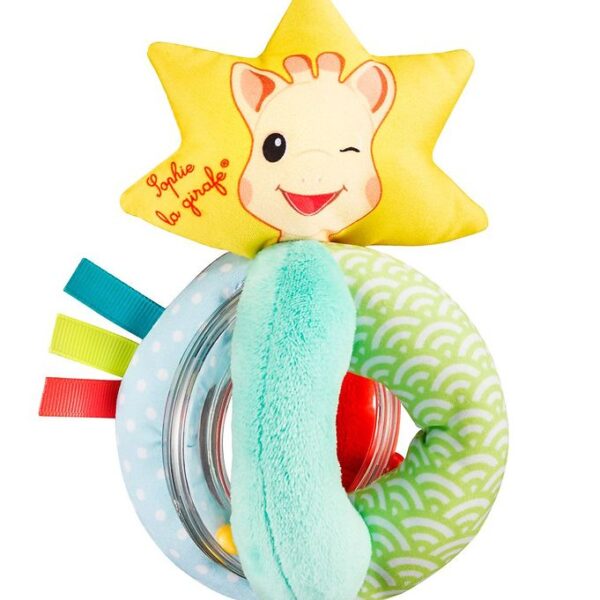 Sophie la Girafe Rangle m. Perler - Multifarvet