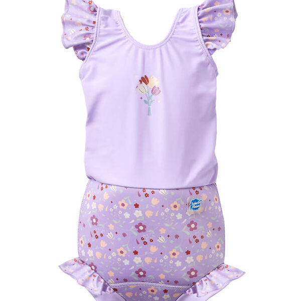 Splash About Blebadedragt - Happy Nappy Costume - Lilac Spring