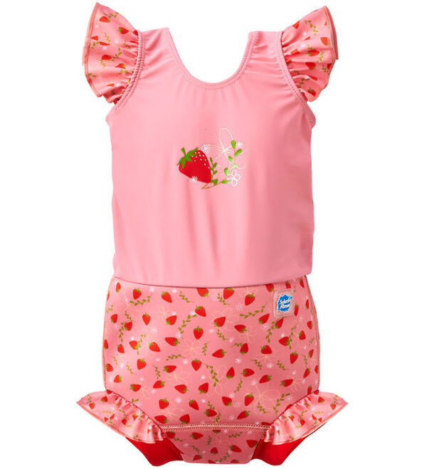 Splash About Blebadedragt - Happy Nappy Costume - Strawberry Fie