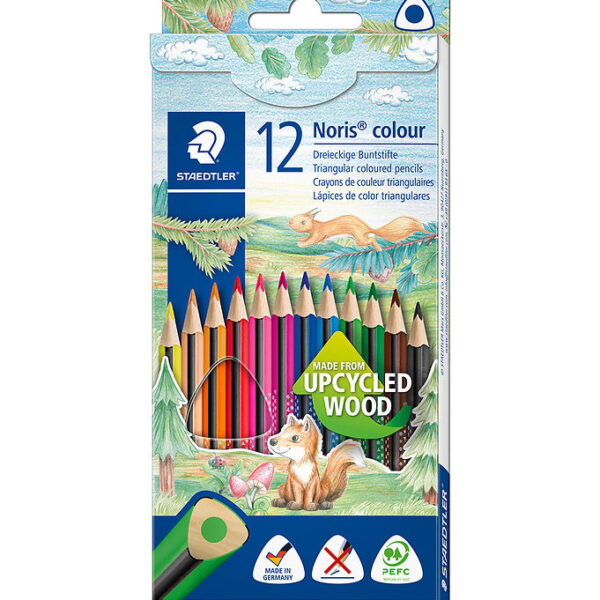 Staedtler Farveblyanter - Noris Upcycled Wood - 12 stk.