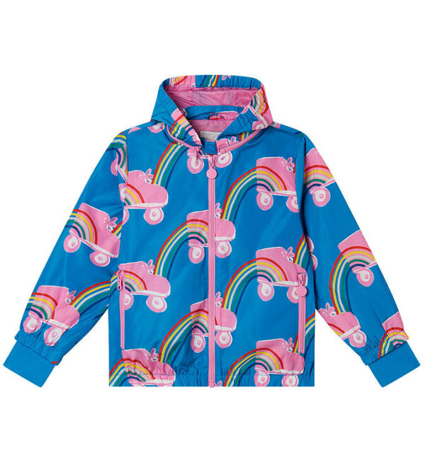 Stella McCartney Kids Jakke - Blå m. Rulleskøjter Stella McCartney Kids Jakke - Blå m. Rulleskøjter