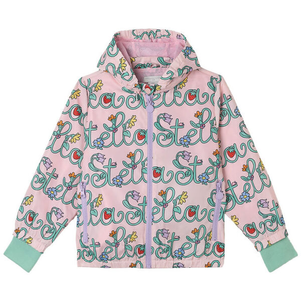 Stella McCartney Kids Jakke - Rosa m. Blomster Stella McCartney Kids Jakke - Rosa m. Blomster
