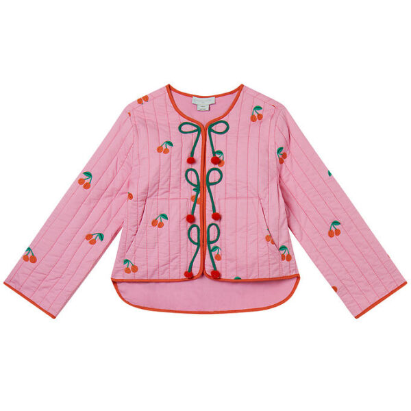 Stella McCartney Kids Jakke - Rosa m. Kirsebær Stella McCartney Kids Jakke - Rosa m. Kirsebær