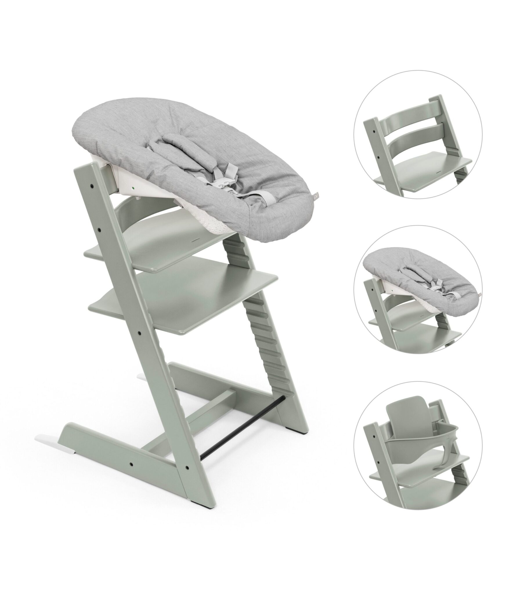 Stokke Tripp Trapp Bundle - Højstol, Babyset og Newborn - Glacier Green Stokke Tripp Trapp Bundle - Højstol, Babyset og Newborn - Glacier Green