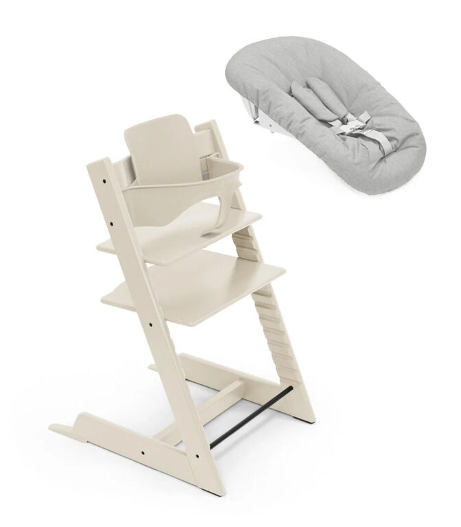 Stokke Tripp Trapp Bundle - Højstol, Babyset og Newborn - Vanilla White Stokke Tripp Trapp Bundle - Højstol, Babyset og Newborn - Vanilla White