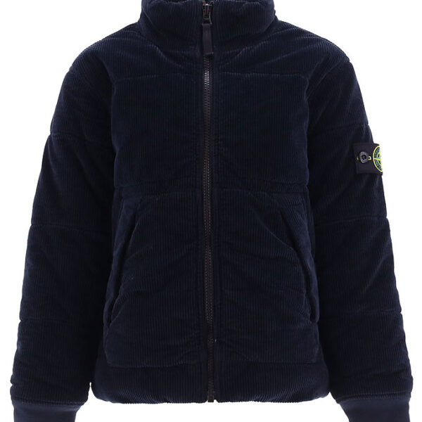 Stone Island Jakke - Fløjl - Navy Blue