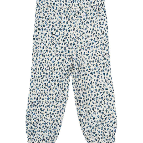The New Siblings Bukser - TnstNikita - White Swan/Blå Blomst