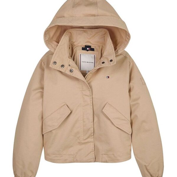 Tommy Hilfiger Jakke - Cotton Parka - Light Okker Tommy Hilfiger Jakke - Cotton Parka - Light Okker