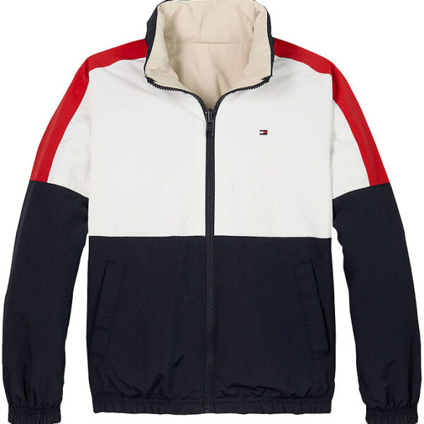 Tommy Hilfiger Jakke - Vendbar - Classic Beige/Rev Colourblock